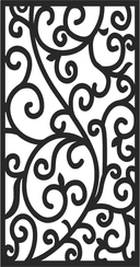 Painel Floral Ornamental para Corte a Laser