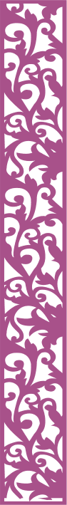 Panel Decorativo de Corte Láser con Patrón Floral
