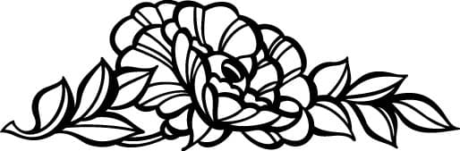 Elegant Floral Swag Vector Design for CNC Laser Cut