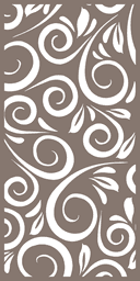 Painel Decorativo com Padrão Floral Elegante Vetor