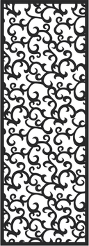 Panel Decorativo Floral Elegante Archivo Vectorial
