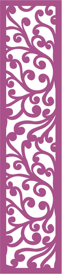 Panel Decorativo de Patrón Floral en Vector (CDR)
