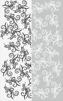 Elegant Floral Swirl Pattern Vector for Laser Cutting