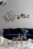 Archivo Vectorial de Arte de Pared Floral para Corte Láser