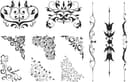 Elegant Floral Swirls and Corners Vector Set for Laser Cutting