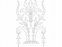 Design Vetorial de Urna Floral Elegante para Corte a Laser DXF