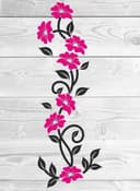 Diseño Vectorial de Enredadera Floral para Corte Láser (DXF, SVG, CDR)