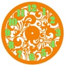 Reloj de Pared Floral Elegante - Vector para Corte Láser
