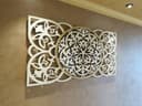 Elegant Floral Wall Panel DXF Vector File for Laser Cutting