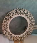 Elegant Heart Filigree Round Frame Laser Cut Vector File