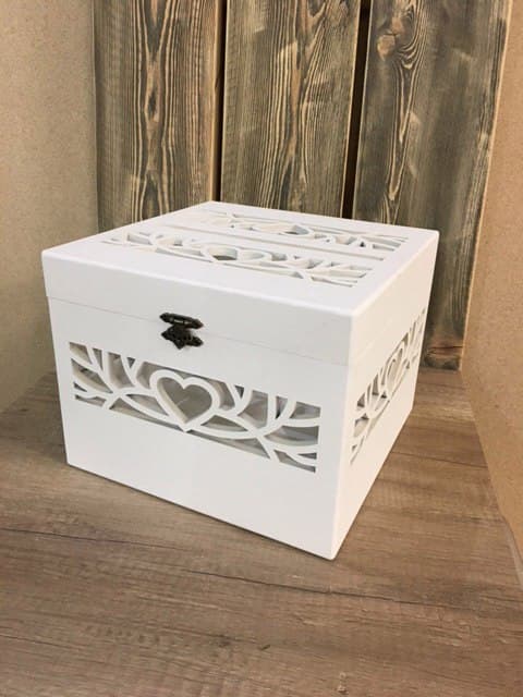 Elegant Heart Wedding Box Laser Cut File (SVG, DXF, CDR)