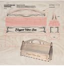 Elegant Horizontal Laser Cut Wine Box Vector File