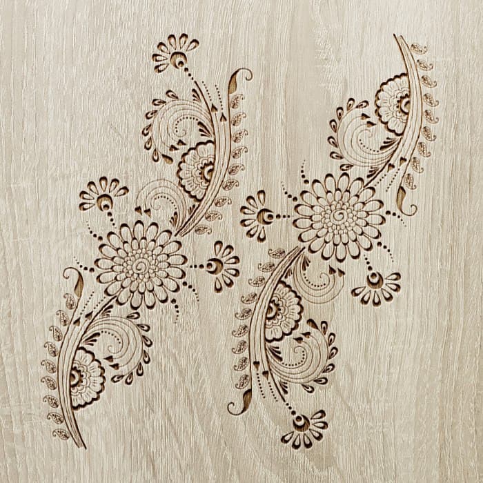 Elegant Indian Floral Ornament Vector Design