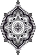 Elegant Islamic Pattern Vector for Laser Cutting, AI Format