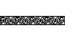 Patrón de Borde Floral Kowhai Archivo DXF para Corte