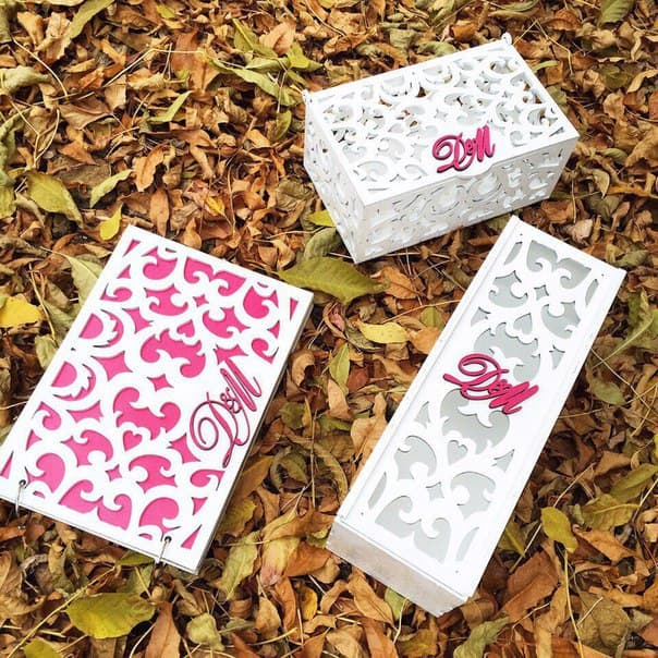 Elegant Laser Cut Decorative Gift Box SVG Vector Template