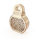 Elegant Laser Cut Geometric Wooden Clutch Bag Vector File