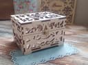Elegant Laser Cut Jewelry Box with Floral Filigree Pattern