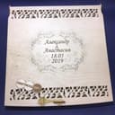 Elegante Archivo Vectorial de Caja de Deseos para Bodas