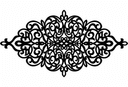 Panel de Filigrana Ornamental Elegante - Archivo Vectorial DXF
