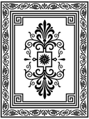 Elegant Ornamental Frame Vector Design for Laser Cutting DXF