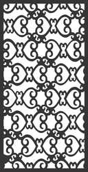 Archivo Vectorial de Celosía Ornamental Elegante para Corte Láser