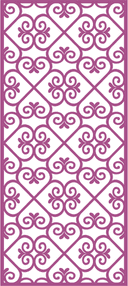 Panel con Patrón Ornamental sin Costuras para Corte Láser