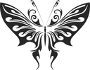Arte Vetorial de Borboleta Ornamental - Arquivo DXF Grátis para CNC