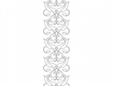 Archivo DXF de Patrón de Borde Floral Ornamentado Elegante