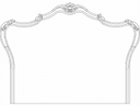 Elegant Ornate Headboard Design Vector CNC DXF File