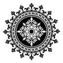 Elegant Ornate Mandala Circular Vector Design DXF File