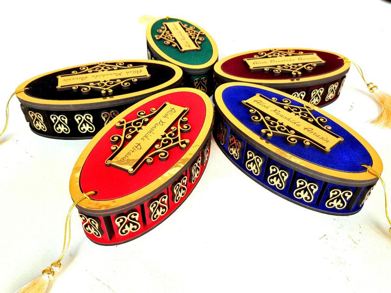 Elegant Oval Decorative Gift Box Laser Cut Vector File