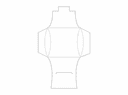 Elegant Pillow Box Template Vector DXF for Laser Cutting