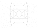 Plantilla de Vector para Caja de Regalo Tipo Almohada DXF