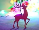 Archivo Vectorial de Adorno Navideño de Reno para Corte Láser