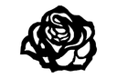 Diseño Vectorial de Rosa Elegante para Corte Láser DXF