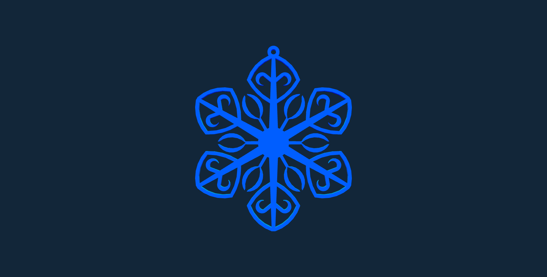 Elegant Snowflake Ornament Vector File for Laser Cutting