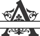 Elegant Split Monogram Letter A Vector Design for Laser Cutting