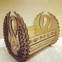 Cesta de Cisne para Doces - Arquivo para Corte a Laser (DXF, SVG, CDR)