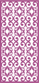 Elegant Swirl Decorative Panel Vector for Laser Cutting (CDR)