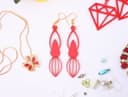 Elegant Teardrop Dangle Earrings Laser Cut Vector File