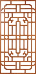 Elegant Traditional Lattice Screen Vector DXF File