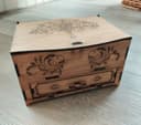 Elegant Tree of Life Keepsake Box with Drawer Laser Cut File