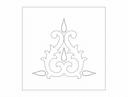 Arquivo Vetorial DXF de Ornamento Filigrana Vitoriana