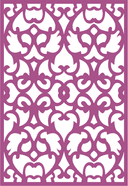 Elegant Victorian Floral Decorative Panel Vector File