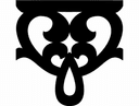 Elegant Victorian Scroll Ornament Vector DXF File