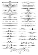 Pack de Divisores y Bordes Vintage Elegantes - Vector Gratis DXF SVG