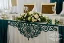 Elegant Wedding Table Skirt Swirl Pattern DXF CDR Vector