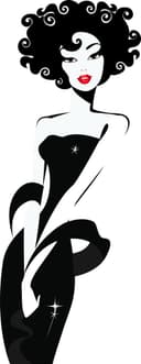 Elegant Woman Silhouette Vector Design for Laser Cutting