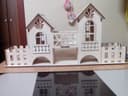 Elegant Wooden Tea House Organizer with Bridge - Laser Cut Vector